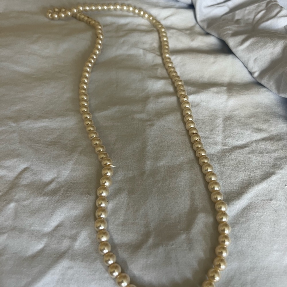 Costume Jewelry By Chico's  Pearl Necklace 18 inch